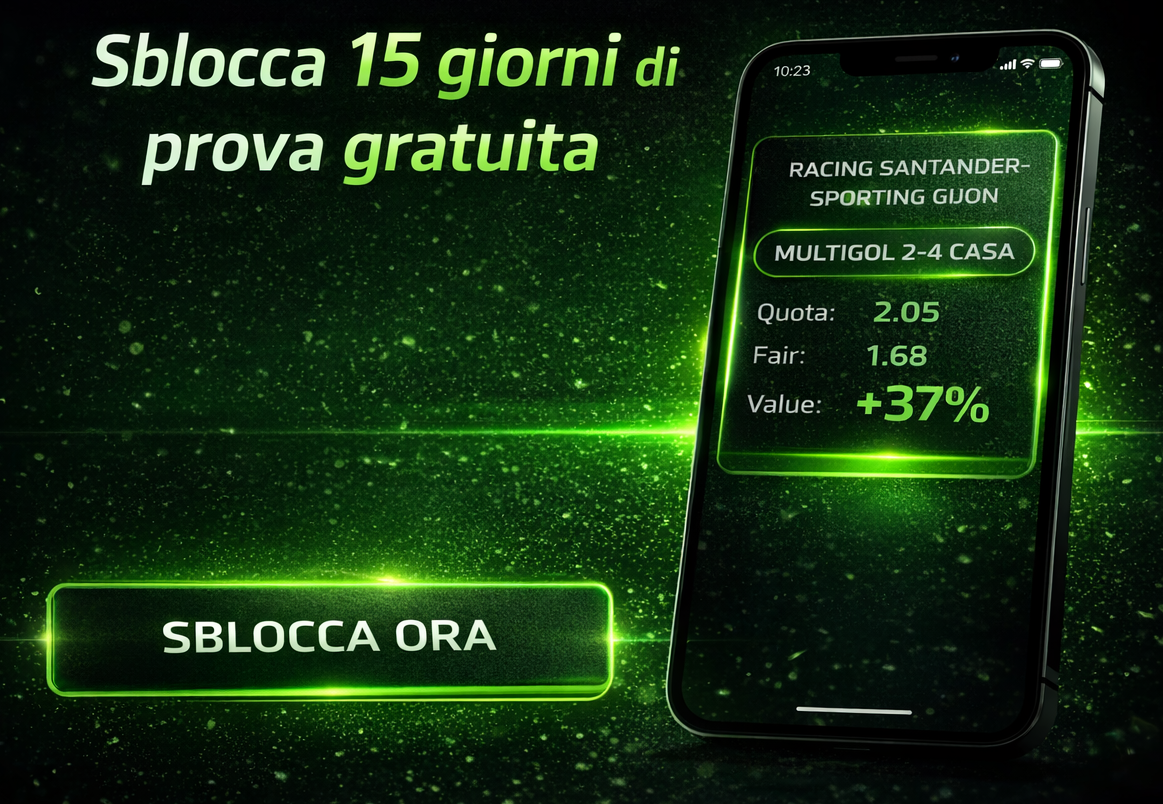 PROVA GRATUITA ODDFINDER - 15 GIORNI
